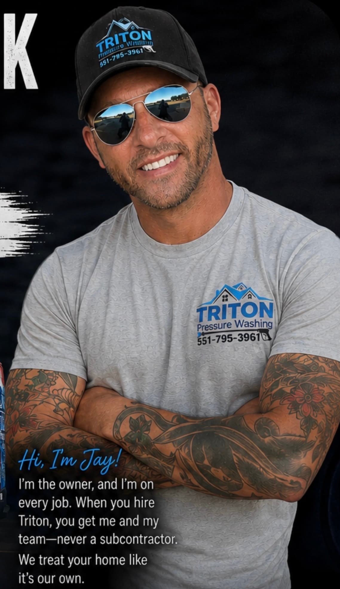 Jay, owner of Triton Pressure Washing